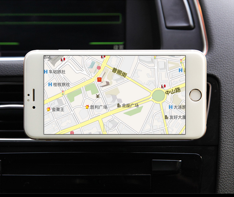 Diamond Crystal Car Phone Holder Magnetic Air Vent Mount Mobile Stand Magnet Support Cell GPS - Pink