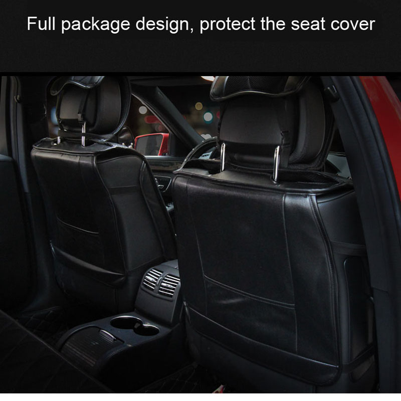 Fashion Rivet Leather Car Seat Cushion Universal Women Auto Seat Covers 1pcs - Black