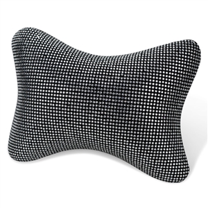 Gorgeous Pretty Bling Nice Women Rhinestone Plush Auto Seat Neck Pillows 1pcs - Silver