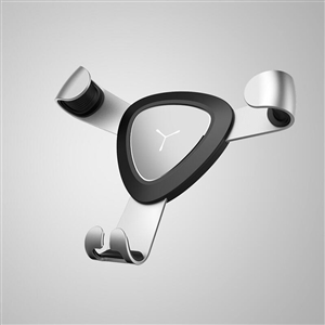 Gravity Universal Car Mobile Phone Holder Air Vent Mount Clip Stand GPS - Silver
