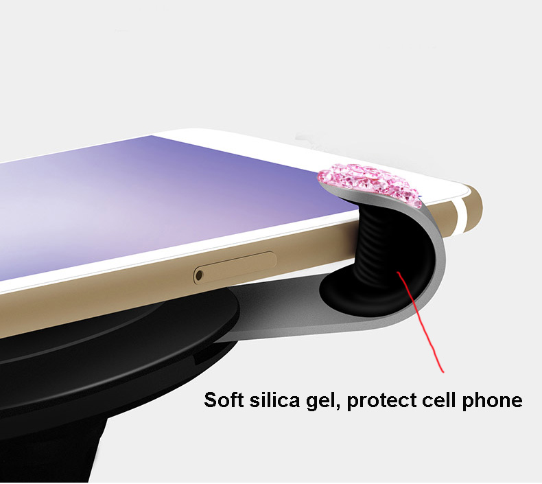 Gravity Universal Car Mobile Phone Holder Air Vent Mount Clip Stand GPS - Silver