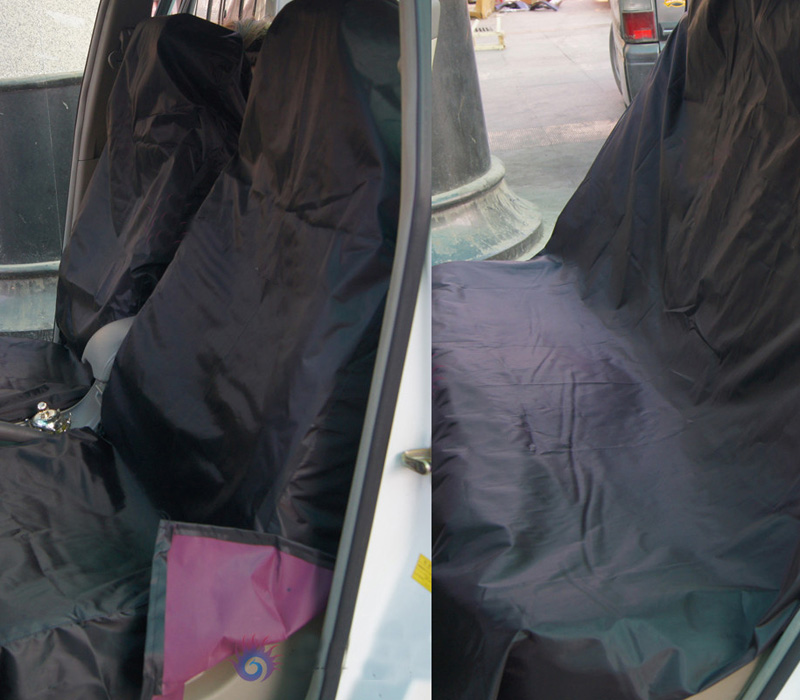 High Qality Disposable Car Waterproof Cloth Universal Seat Protector 3pcs Auto Seat Cover - Black