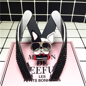 M Shape Universal Car Mobile Phone Holder Crystal Glasses Dog Air Vent Mount Clip Stand GPS - Black