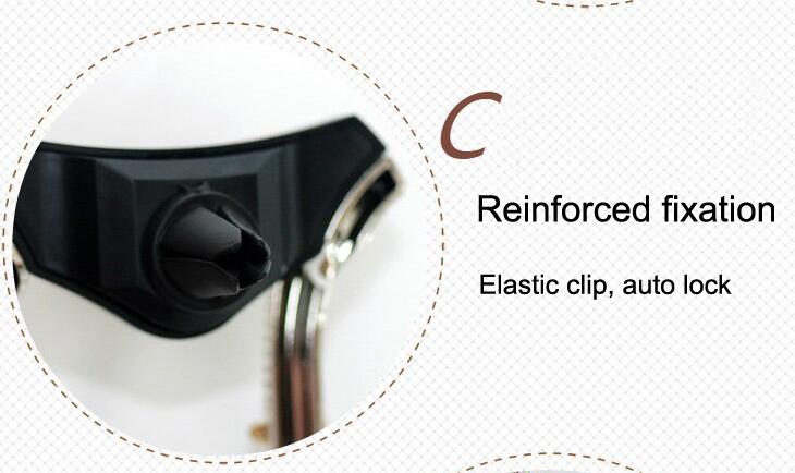 U Shape Universal Car Mobile Phone Holder Crystal Flower Air Vent Mount Clip Stand GPS - White