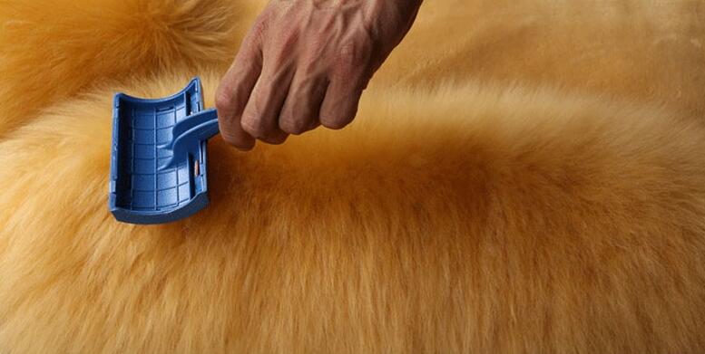 Winter Long Wool Auto Cushion Universal Genuine Sheepskin Car Seat Covers 1Piece Front Cover - Green