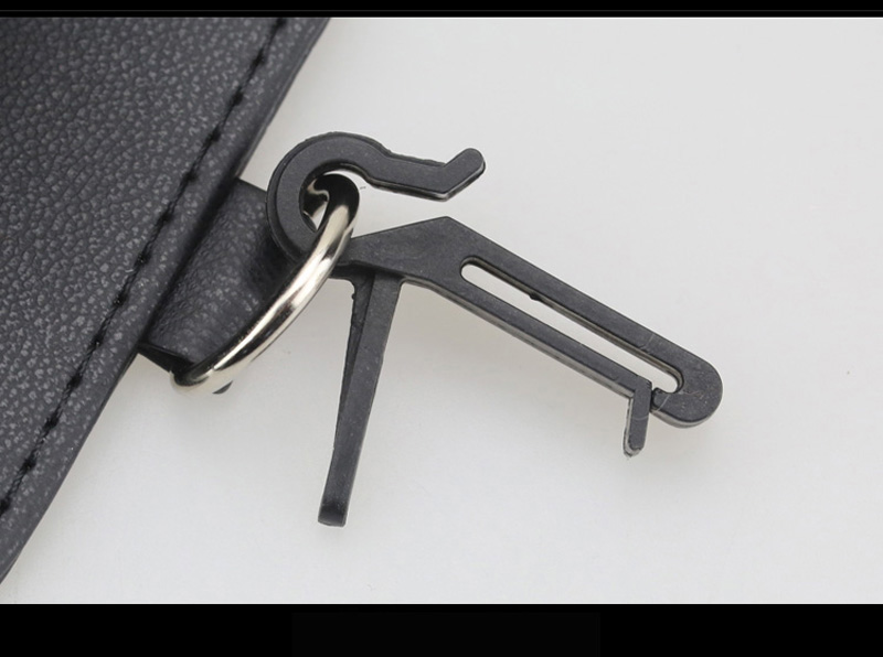 Zebra 1pcs Crystal Car Storage Bucket Leather Storage Box Diamond Auto Storage Bag - Black