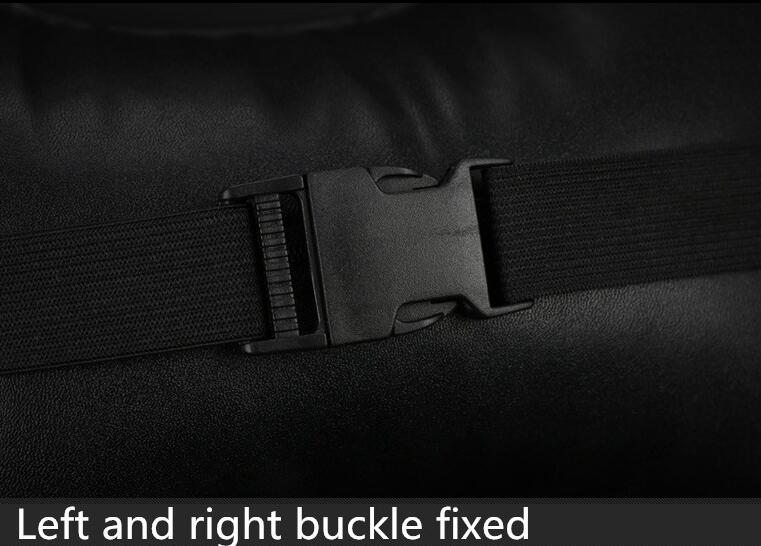 1PCS Plaid Bling Leather Car Neck Pillow Good Universal Auto Headrest for Female- Black