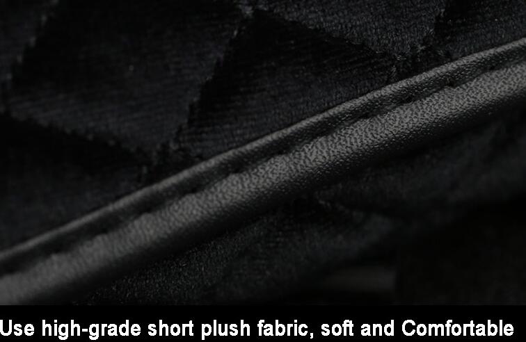 Camellia 1pcs Pearl Auto Handbrake Covers Plush Beautiful Brake Case Auto Interior Decro - Black