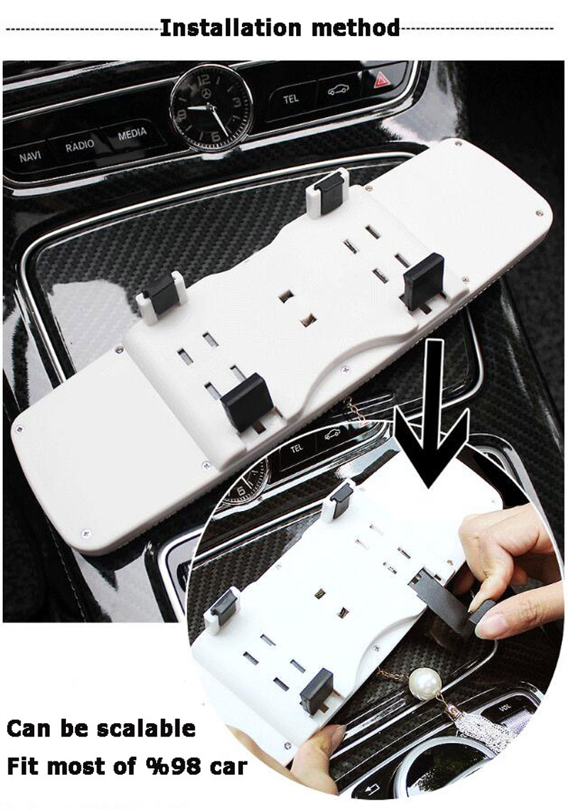 Daisy Gorgeous Bling Bling Diamonds Crystal Car Rearview Mirror Auto Brilliant Rearview Mirror - Black