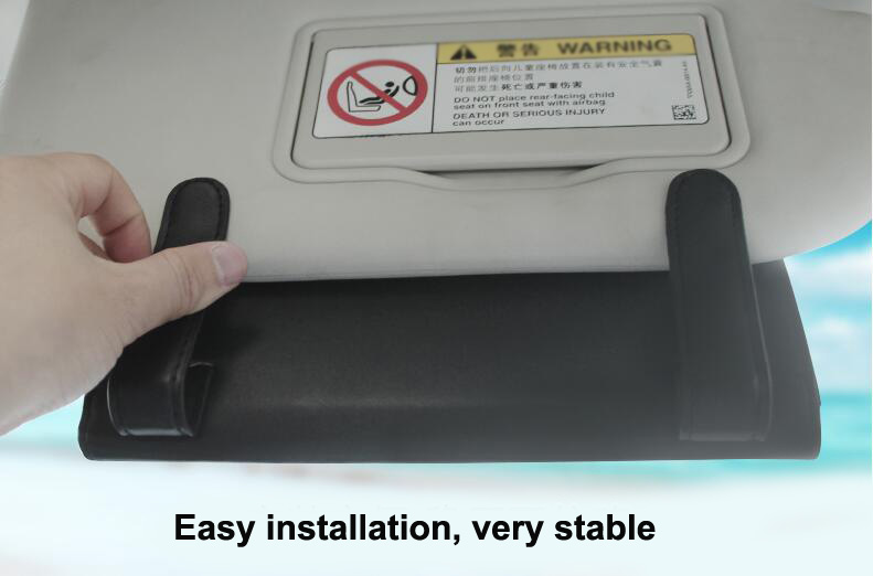 Camellia Bling Leather Car Tissue Paper Box Holder Case Seat Back Hanging Tissue Bag - Beige