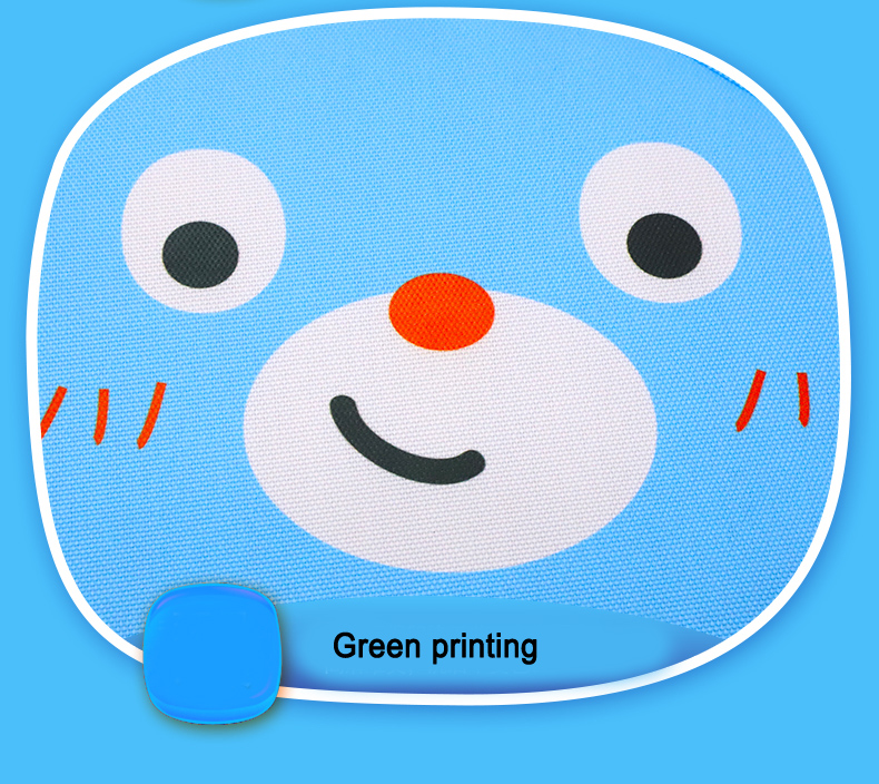 Cute Bear Multi-function Car Seat Back Hanging Pocket Thermal Insulation Storage Bag for Kid - Blue
