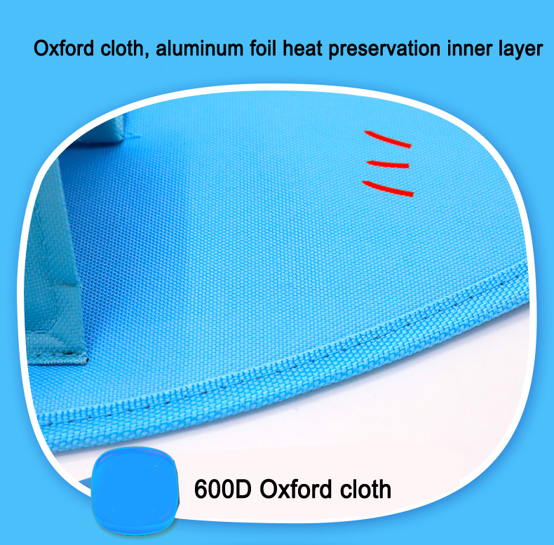 Cute Bear Multi-function Car Seat Back Hanging Pocket Thermal Insulation Storage Bag for Kid - Pink