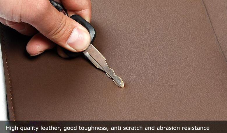 Leather Large Waterproof Felt Auto Seat Back Organizer Holder Pocket Hanger Storage Bag - Brown