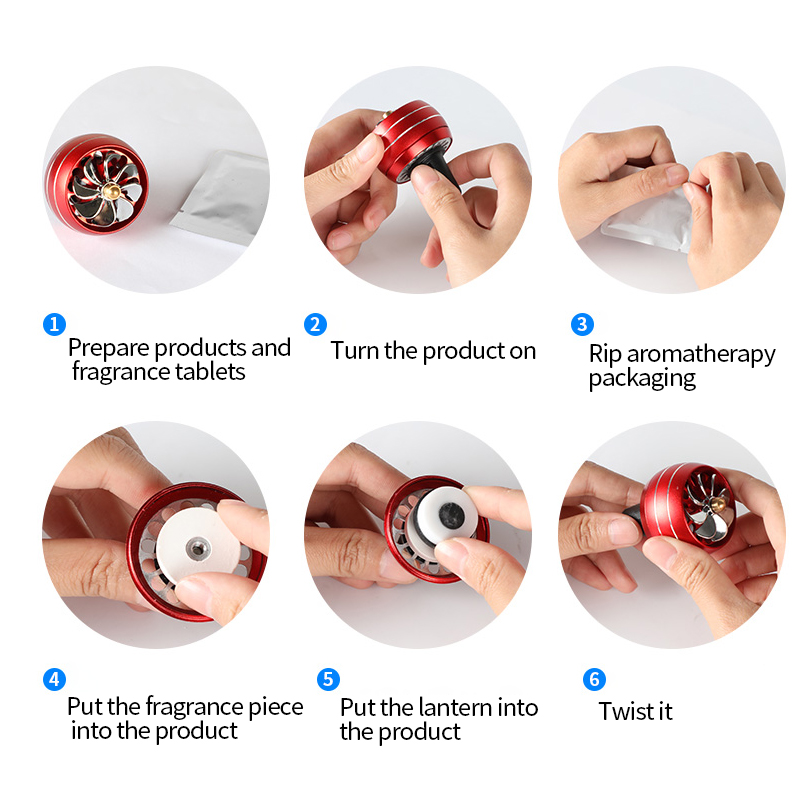 5pcs Automobile Smell Car Air-Purify Auto Air Vent Out Solid Perfume - Fragrans