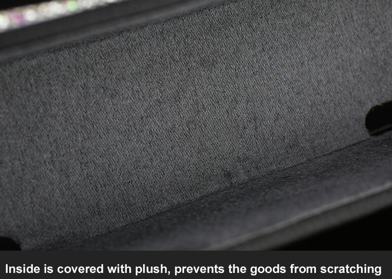 Gorgeous 1pcs Crystal Car Storage Bucket Leather Storage Box Diamond Auto Storage Bag - Pink