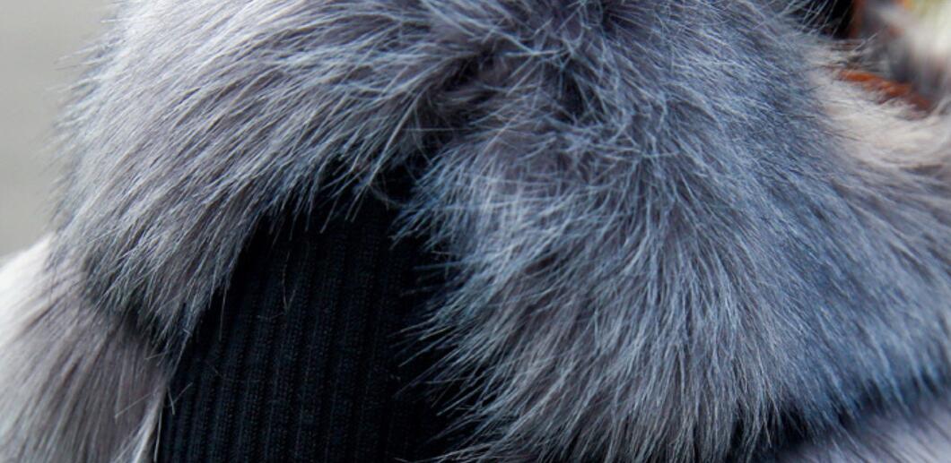 Cheap Classic Elegant Faux Fox Fur Vest Fashion Women Overcoat - Black