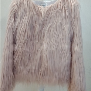 Cheap Cool Faux Fox Fur Overcoat Fashion Women Coat - Khaki