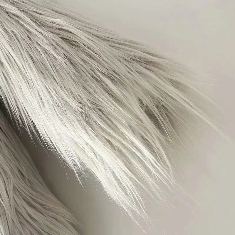 Cheap Cool Faux Fur Overcoat Fashion Women Coat - White