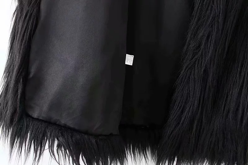 Cheap Cool Faux Fur Overcoat Fashion Women Coat - White