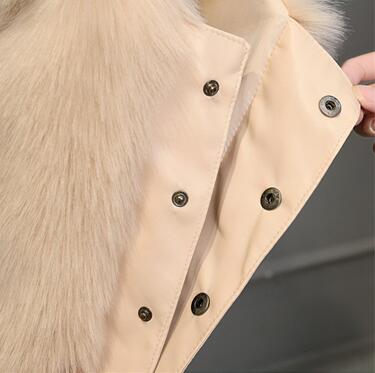Cheap Cute Elegant Faux Fox Fur Vest Fashion Women Overcoat - Gray