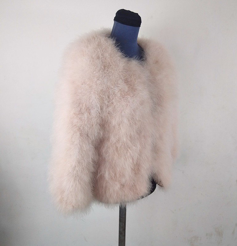 Cheap Good Warm Faux Ostrich Fur Vests Fashion Women Waistcoat - Pink 01
