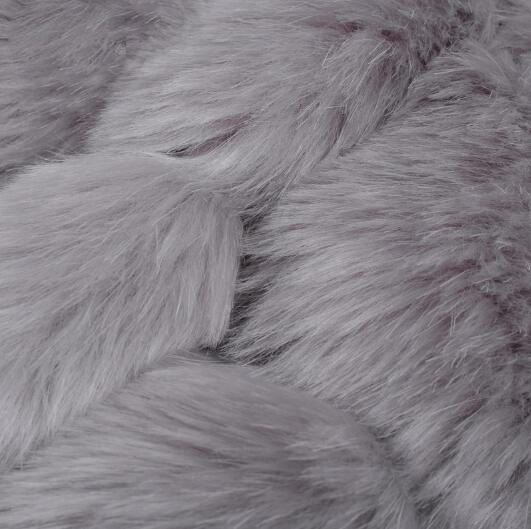 Cheap Warm Faux Fox Fur Overcoat Fashion Women Coat - Blue