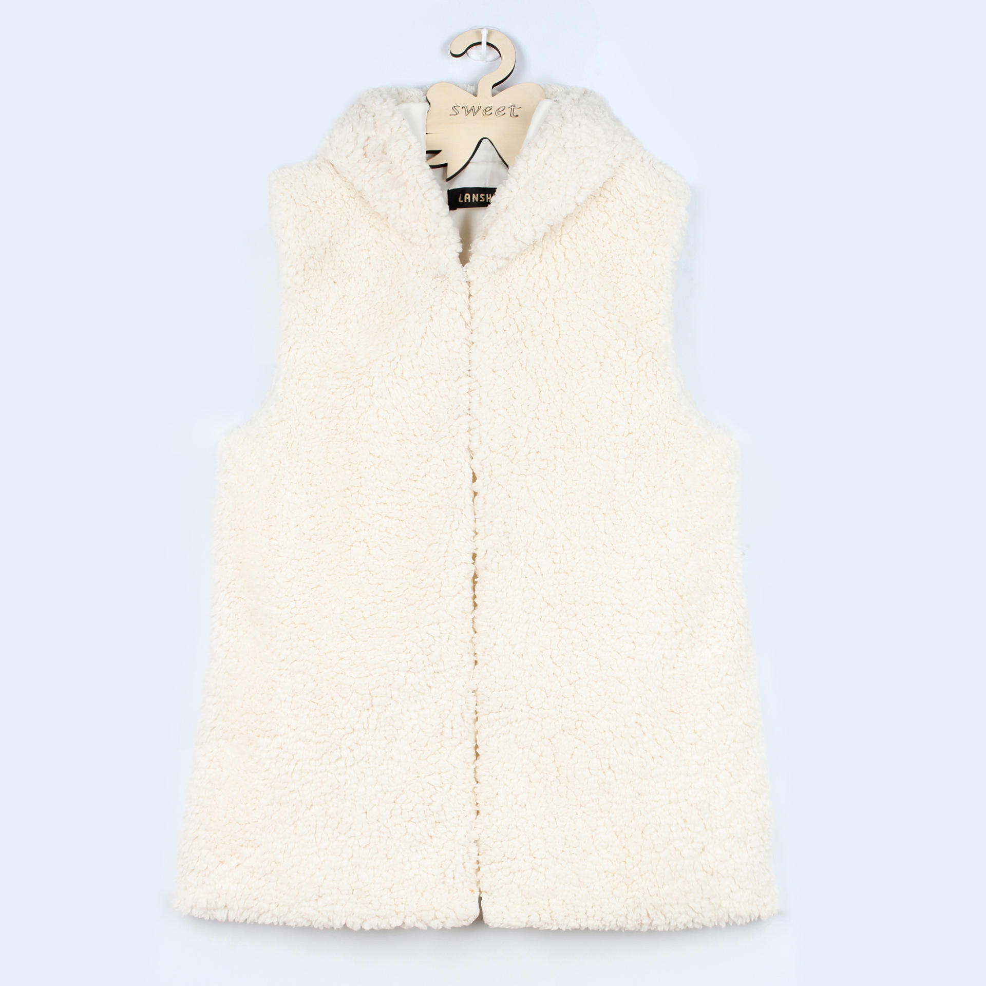 Cheap Winter Nice Faux Fur Vest Fashion Women Waistcoat - White