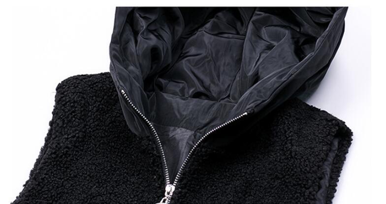 Classic Long Furry Faux Fox Fur Vest Fashion Women Waistcoat - Black