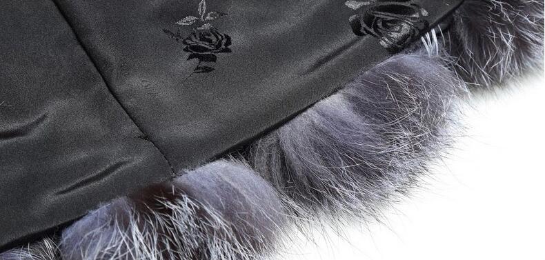 Elegant Faux Fox Fur Vest Fashion Women Overcoat - Black