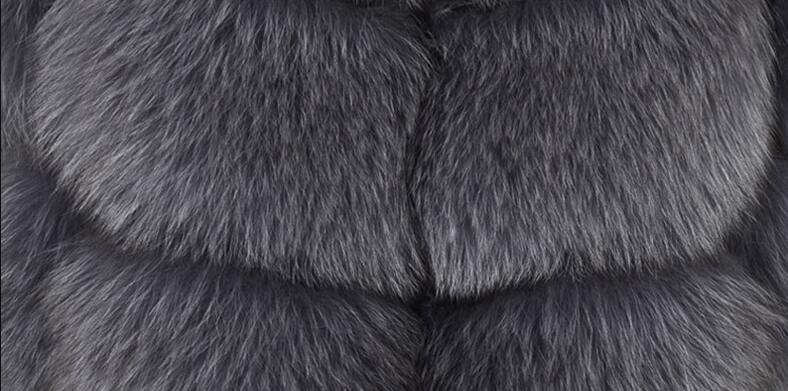 Luxury Winter Super Real Lamb Fur Vests Women Overcoat - Coffee