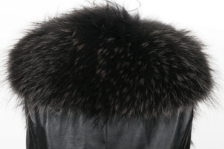 Nice Elegant Faux Raccoon Fur Vest Fashion Women Overcoat - Brown