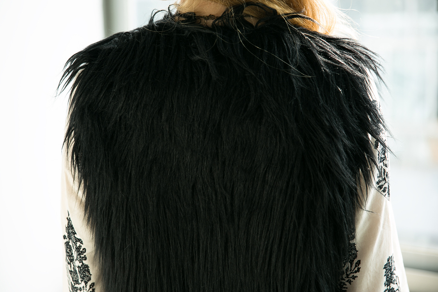 Pretty Winter Elegant Faux Lady Fur Vest Fashion Women Waistcoat - Peach