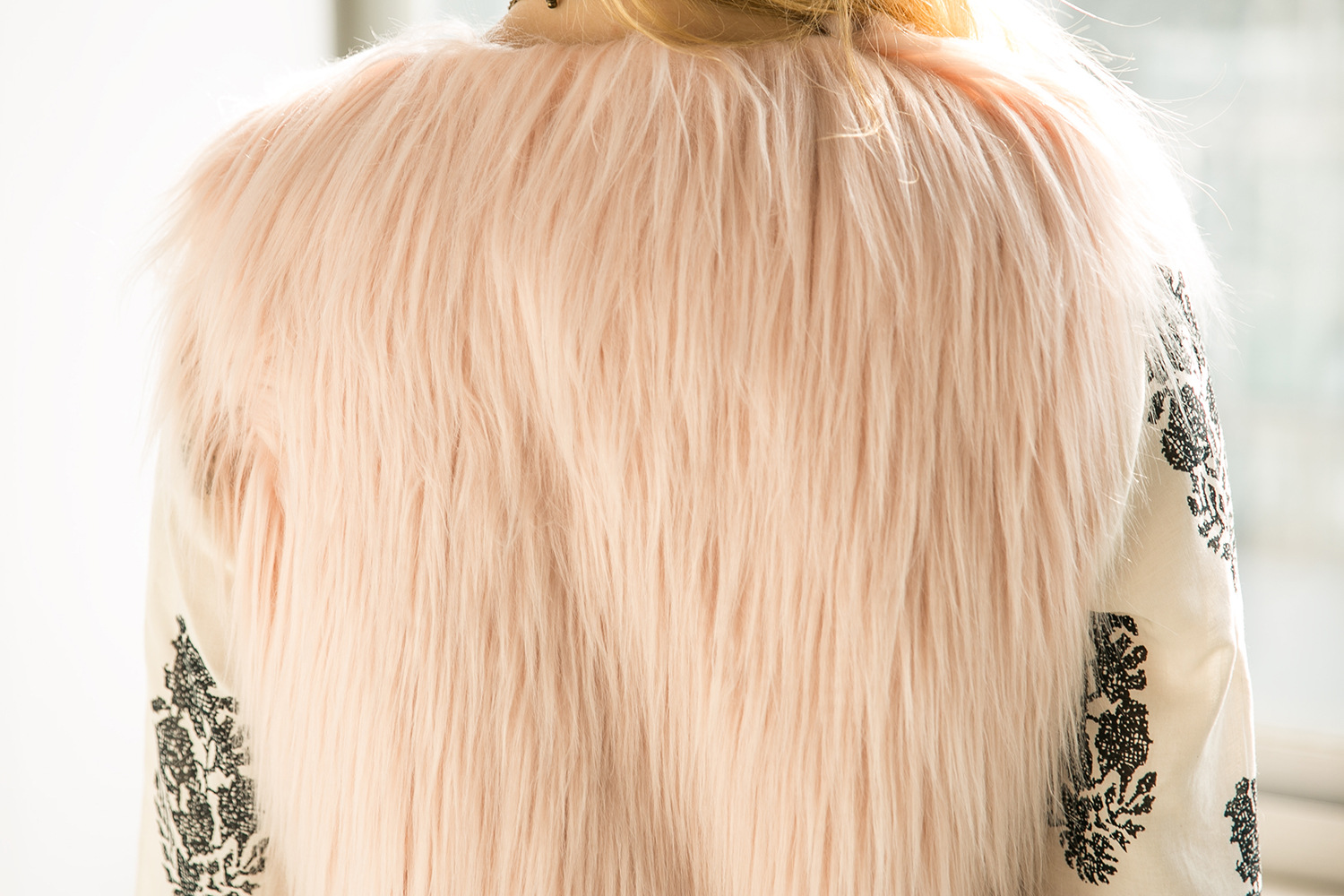 Pretty Winter Elegant Faux Lady Fur Vest Fashion Women Waistcoat - Peach