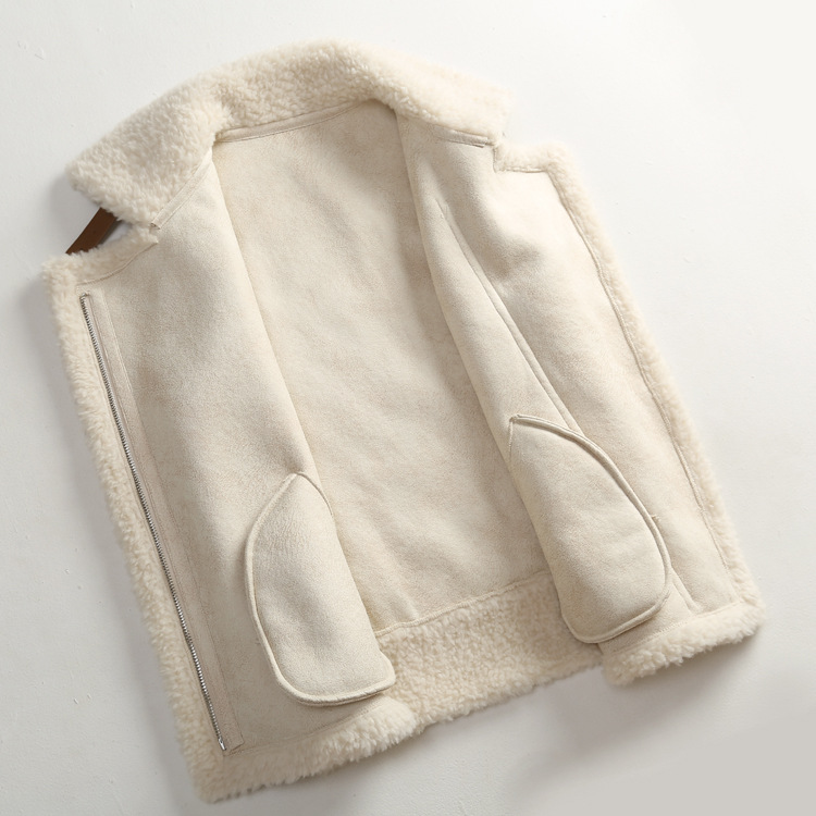 Unique Winter Elegant Faux Suede Fur Vest Fashion Women Waistcoat - White