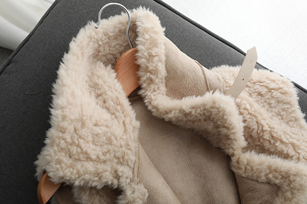 Winter Super Real Lamb Fur Vest Women Overcoat - Coffee