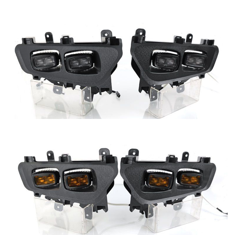 Auto Modification Led Lens Front Daytime Running Lights Retrofit Car Driving Lights Anti Fog Lighting For Ford F-150 - Yellow Light