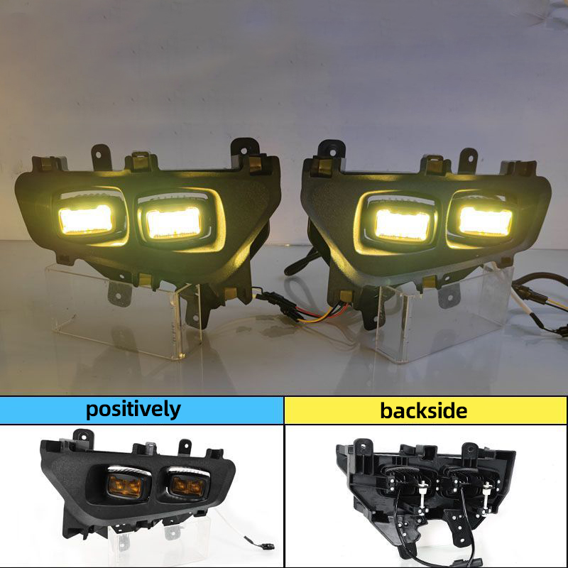 Auto Modification Led Lens Front Daytime Running Lights Retrofit Car Driving Lights Anti Fog Lighting For Ford F-150 - Yellow Light