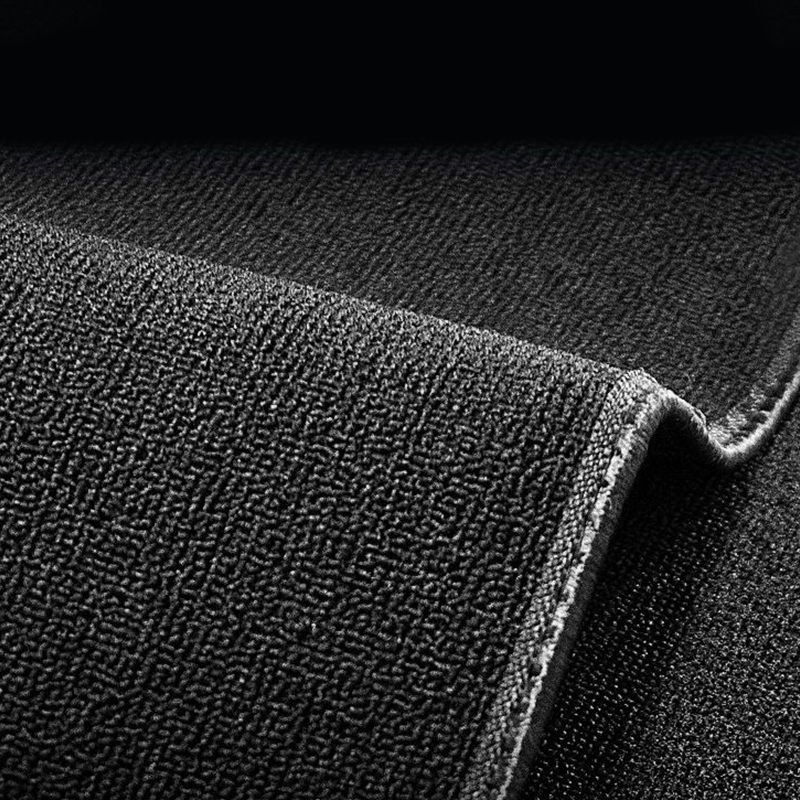 Automotive Floor Mats Interior TPE + Snow Silk Blanket Waterproof Car Carpet Truck Mats Modification 6pcs For Ford F-150 - Black