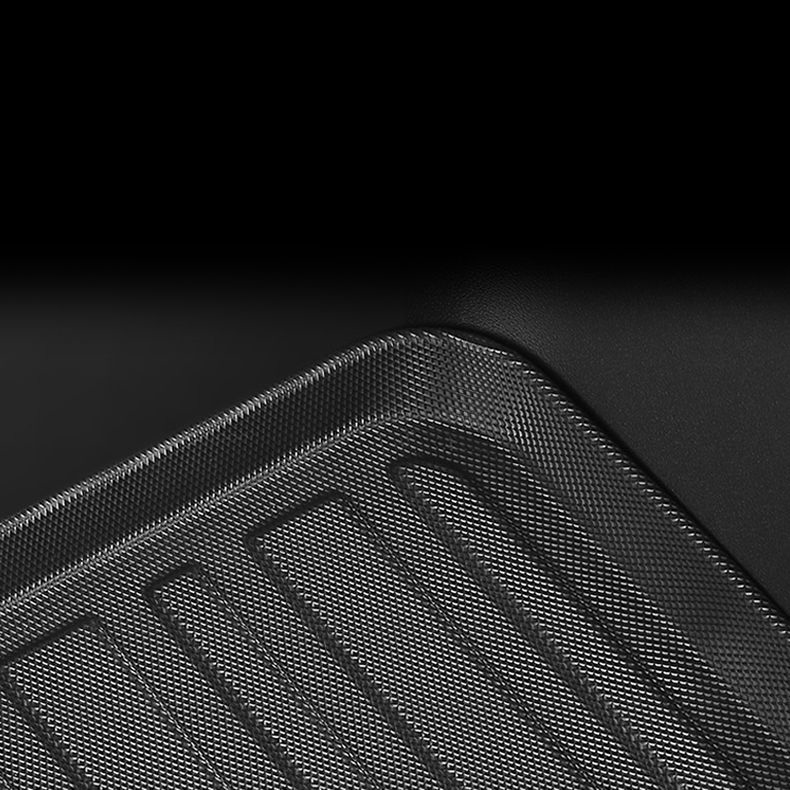 Automotive Floor Mats Interior TPE Waterproof Car Carpet Truck Mats Modification Accessories 3pcs For Ford F-150 - Black