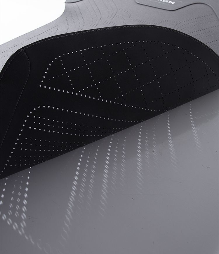 Automotive Half Surround Suede Real Leather Breathable Front & Rear Car Seat Cover Truck Seat Cushion For Ford F-150 - Black