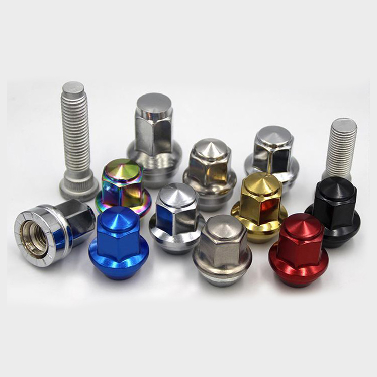Automotive Wheel Hub Tire Screws Nuts Parts Car Original Factory Upgraded For Tesla Model Y Solid 20 Pieces - Multicolour