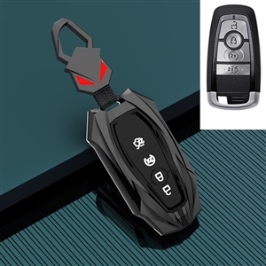 Commerce Auto Zinc Alloy Automobile Key Bags Protect Men Truck Key Covers For Ford F-150 - Black