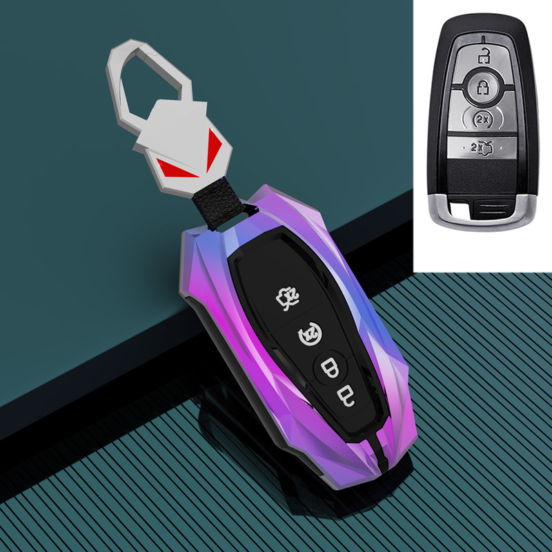 Commerce Auto Zinc Alloy Automobile Key Bags Protect Men Truck Key Covers For Ford F-150 - Color