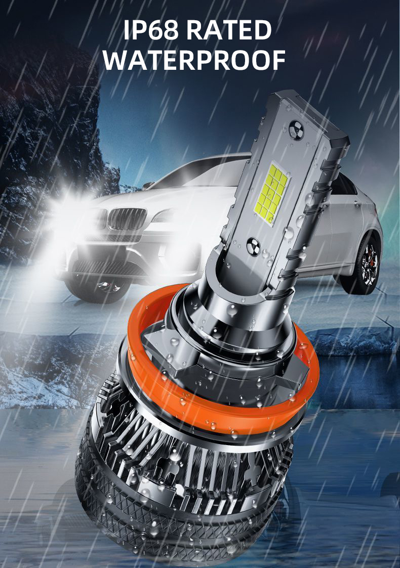 High Performance Auto 180w Led Headlamps Integrated Bulb Retrofit Strong Car White Light For Ford F-150 - High + Low Beam