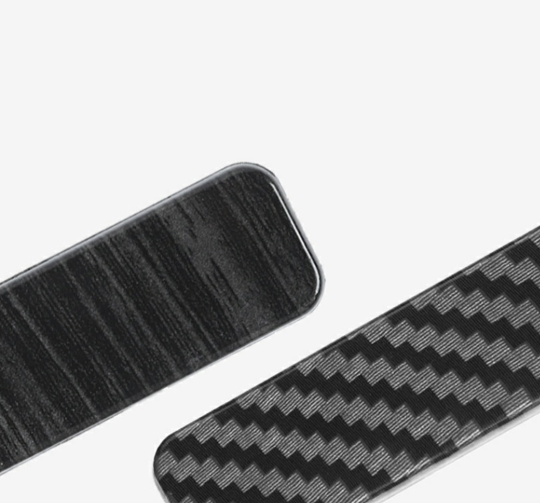 Original ABS Automobile Console Gear Shift Knob Box Panel Cover Car Shifters Decor For Ford F-150 - Black Carbon Fiber