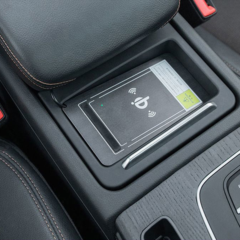 Original ABS Car Mobile Phone Wireless Charger 10W Auto Modification Upgrade QC3.0 PD Interface For Audi Q5 Q5L - Black