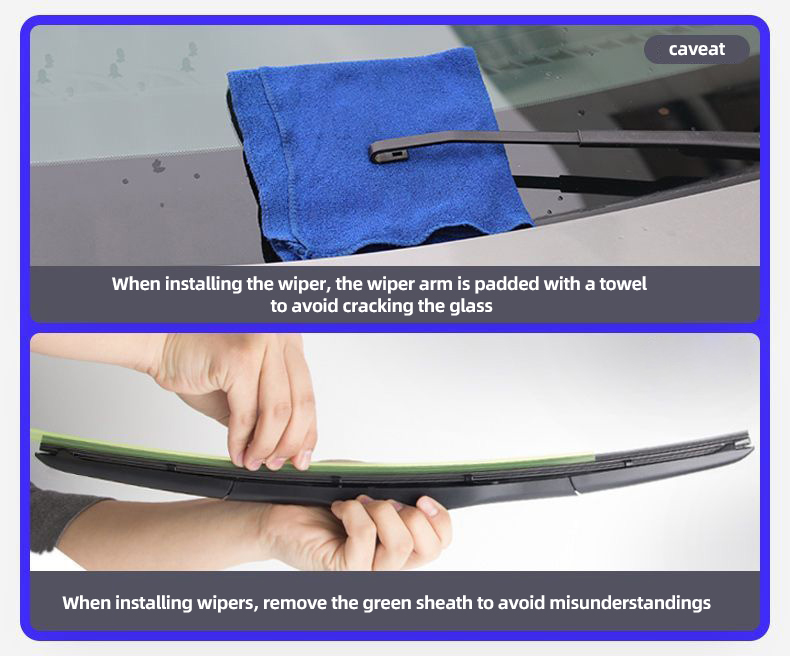 Original Factory Car Mounted Boneless Front Wiper High-definition Silent Window Automotive Windshield Wipers For Ford F-150 - Black