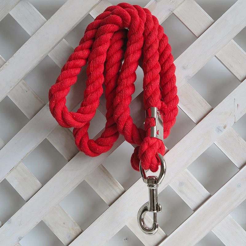 118 Inch Premium Cotton Horse Lead Rope Durable Anti-Static With Heavy-Duty Bolt Snap For All Occasions - Baby Blue