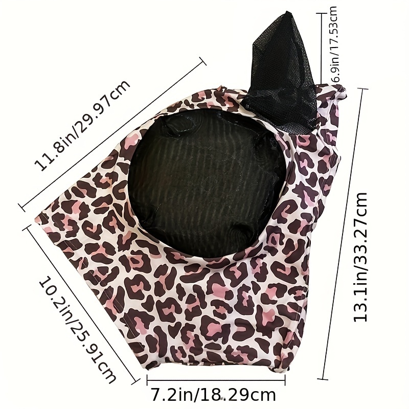 3PCS Stretch Lycra Mosquito Repellent Summer Breathable Horse Fly Mask With Ears Mesh Rugged - Blue + Purple + Brown