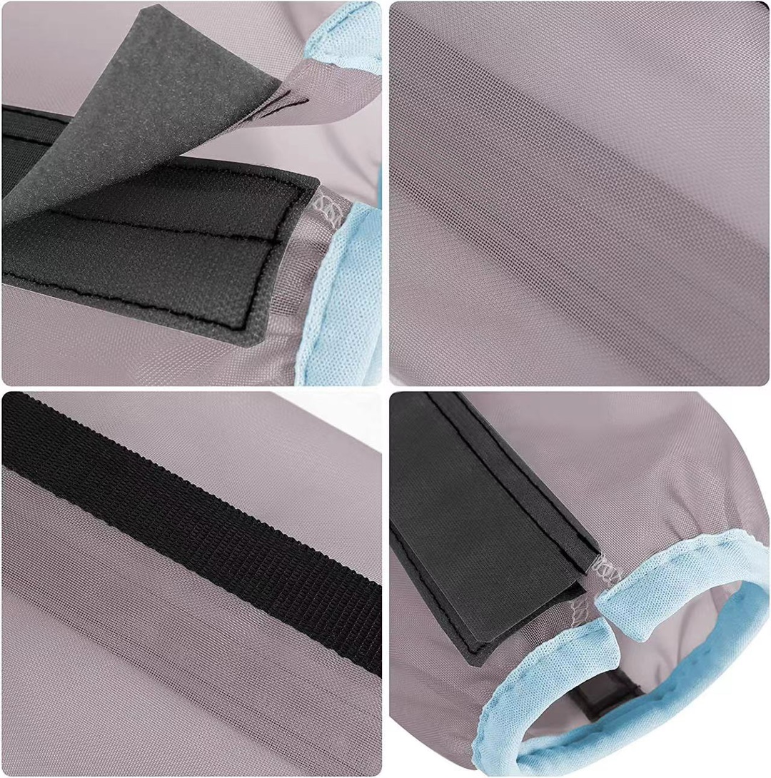 Adjustable Horse Leg Boots Breathable Mesh Polyester Equine Guards Insect-Repellent Wraps Prevent Bites Equestrian Gear - Gray